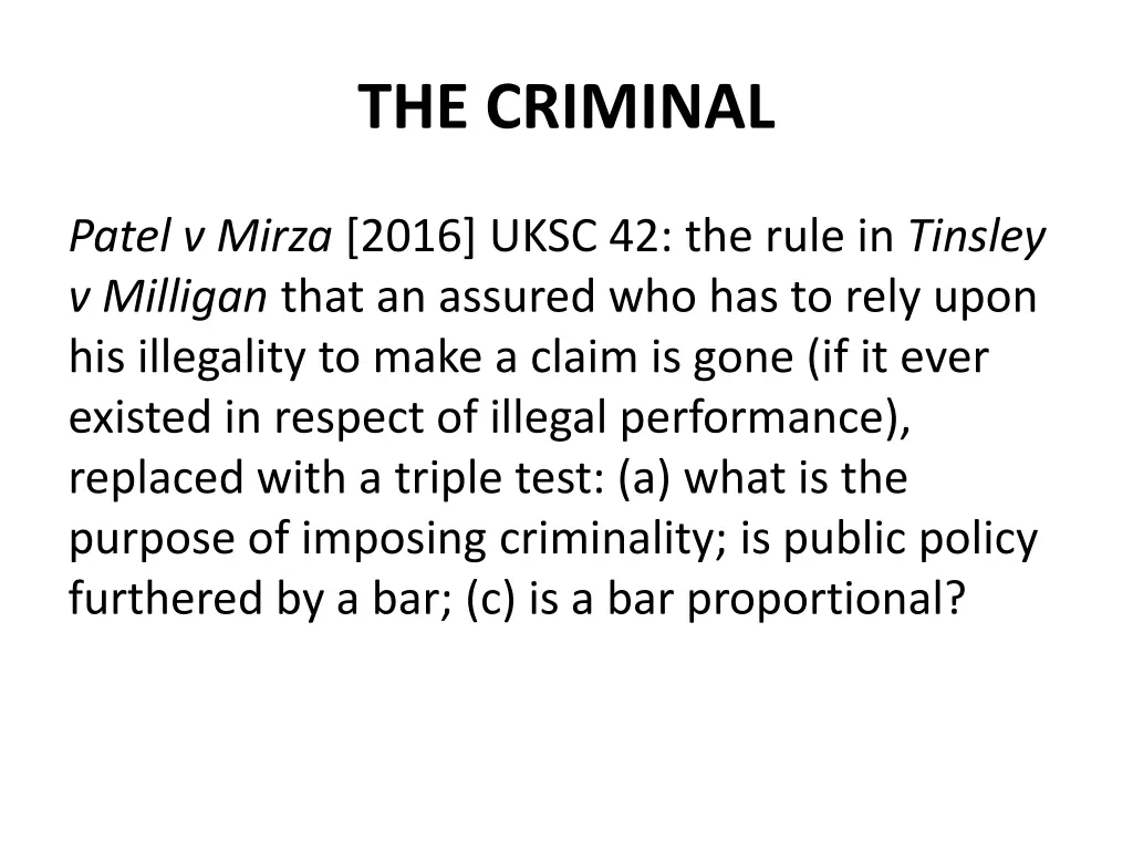 the criminal