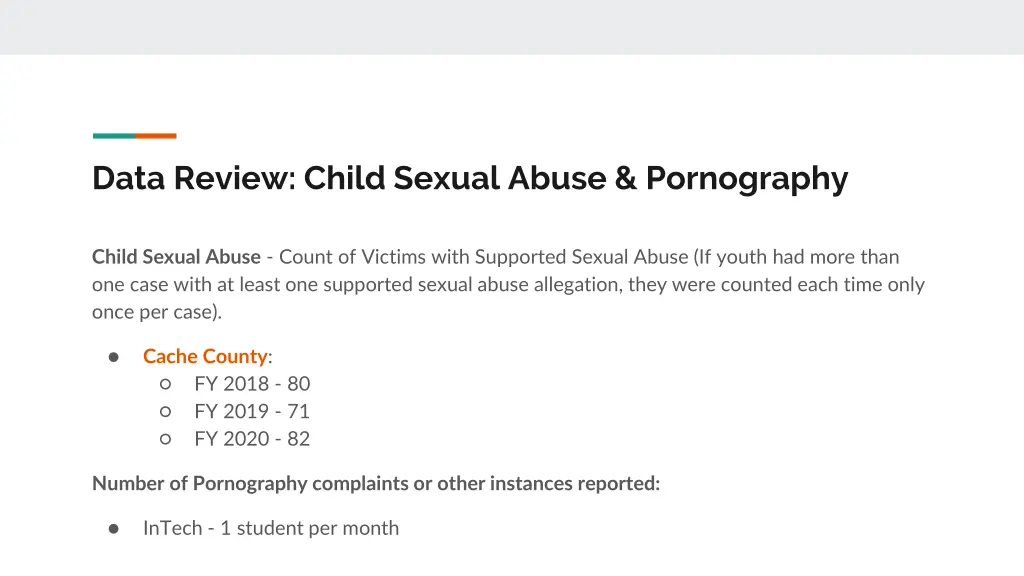 data review child sexual abuse pornography