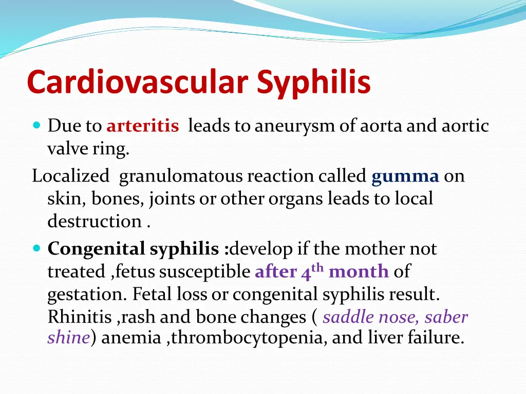 cardiovascular syphilis