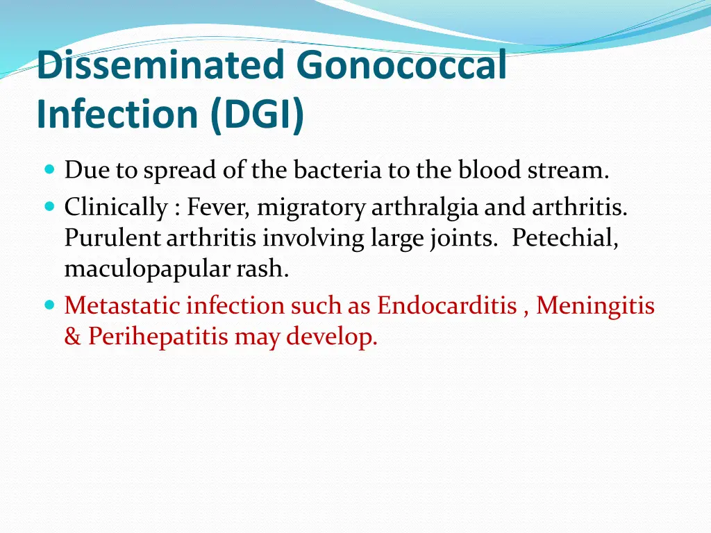 disseminated gonococcal infection dgi