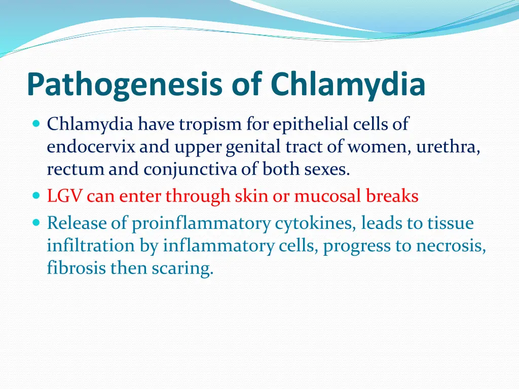 pathogenesis of chlamydia