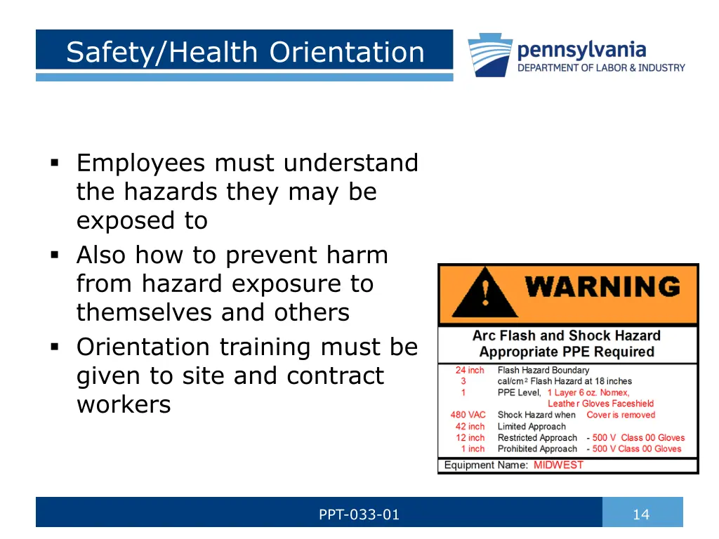 safety health orientation