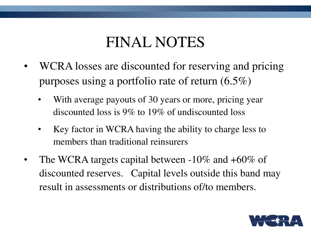 final notes
