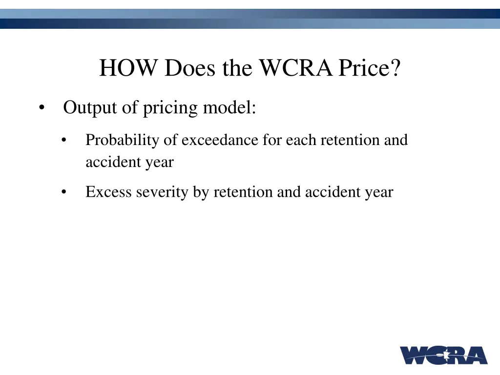 how does the wcra price 4
