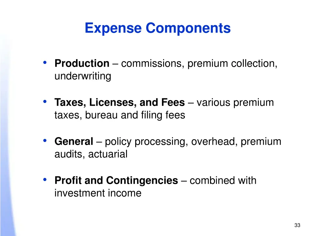 expense components