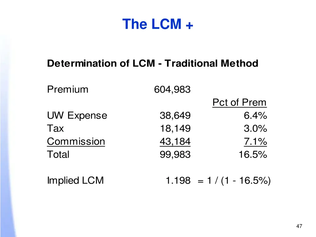 the lcm 5