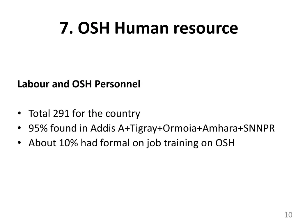 7 osh human resource