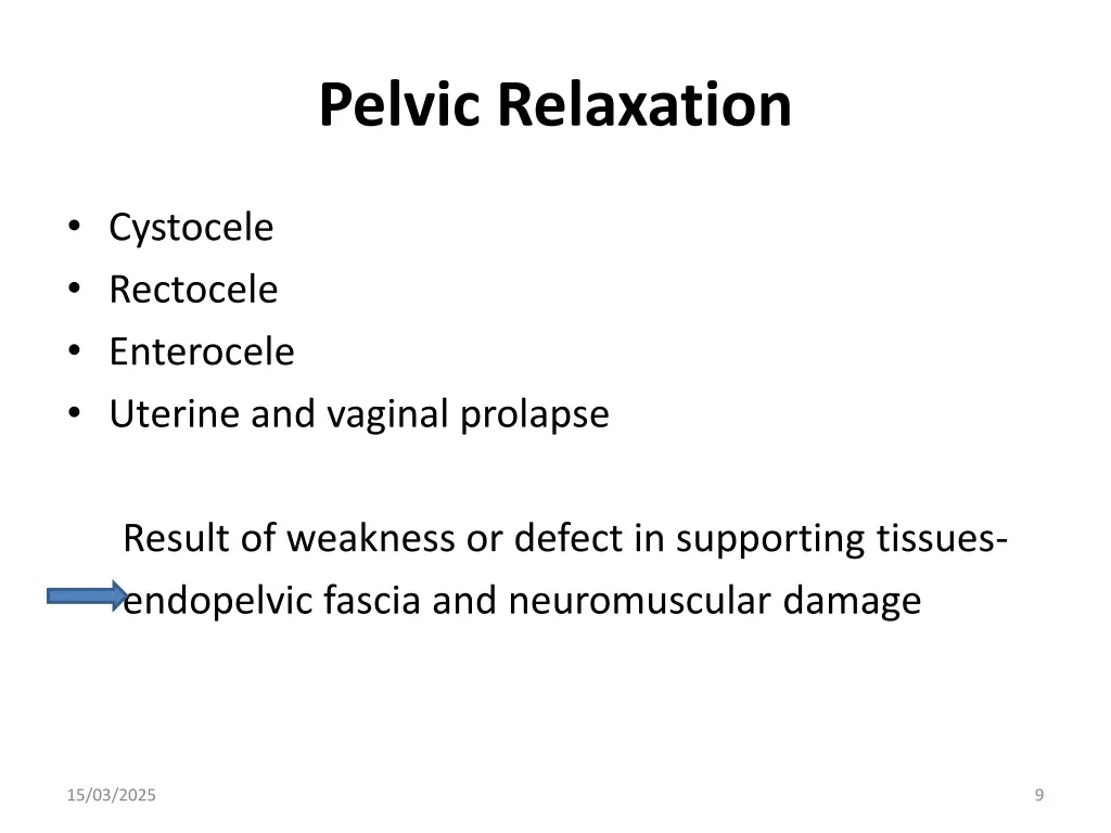 pelvic relaxation