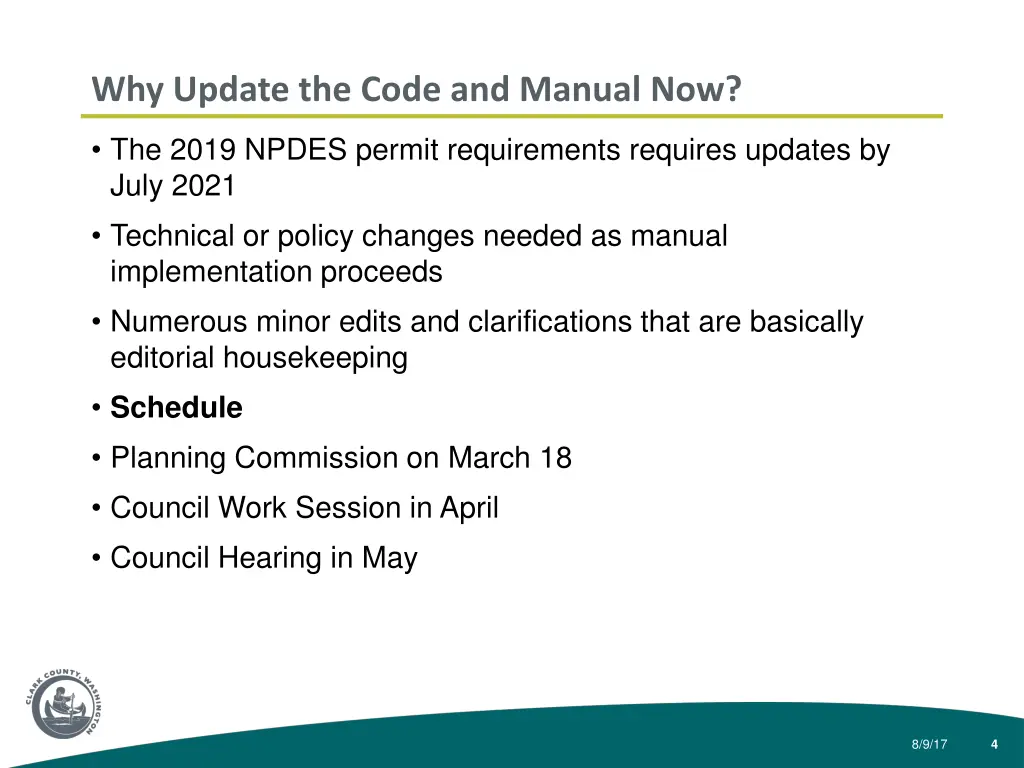 why update the code and manual now 1