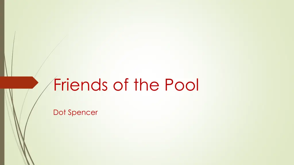 friends of the pool dot spencer