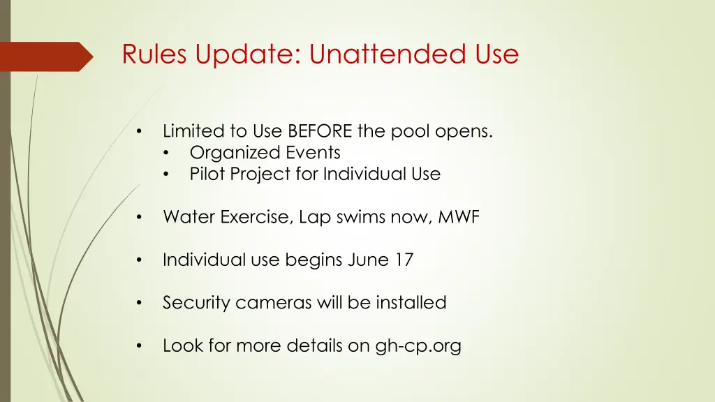 rules update unattended use