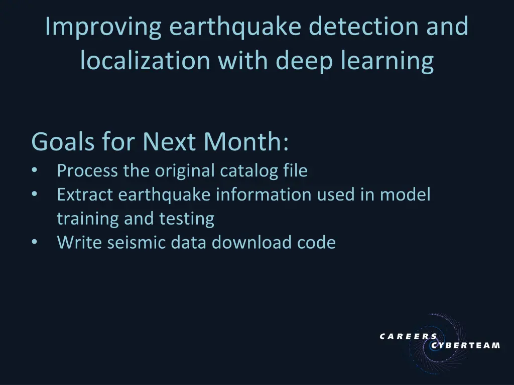 improving earthquake detection and localization 8