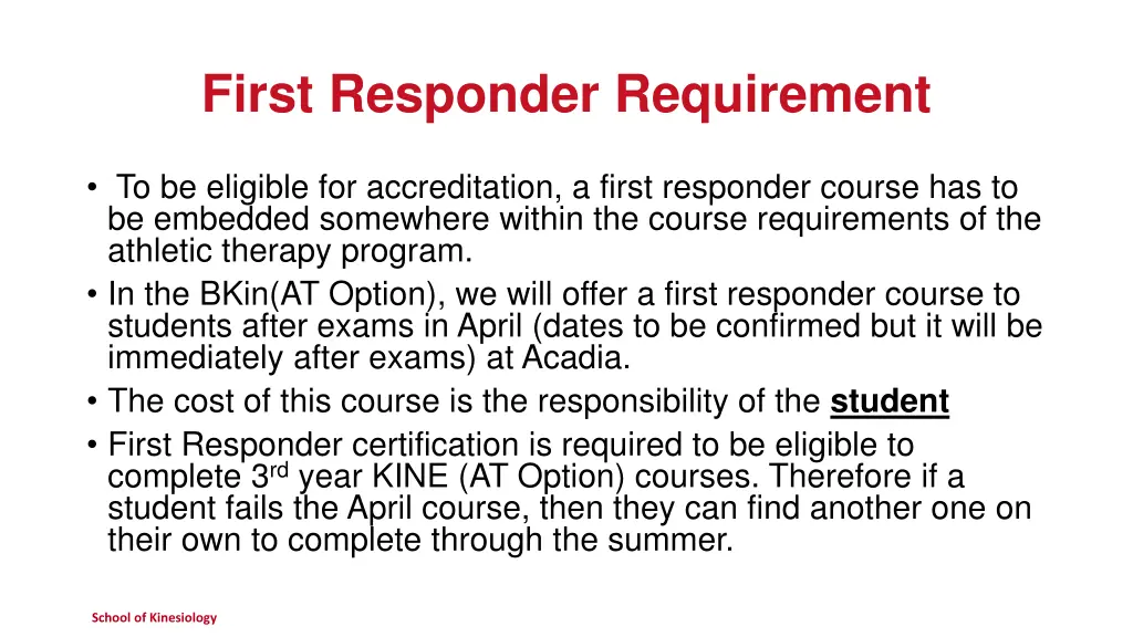 first responder requirement