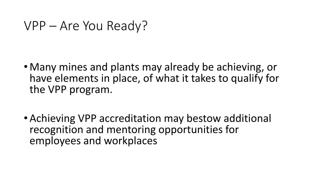 vpp are you ready