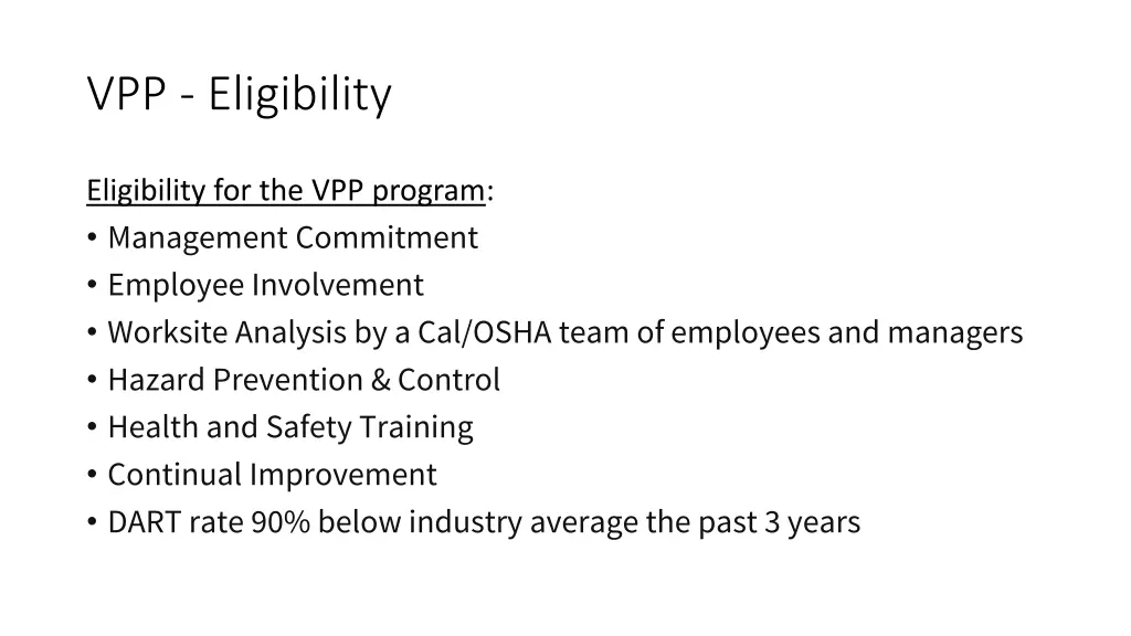 vpp eligibility