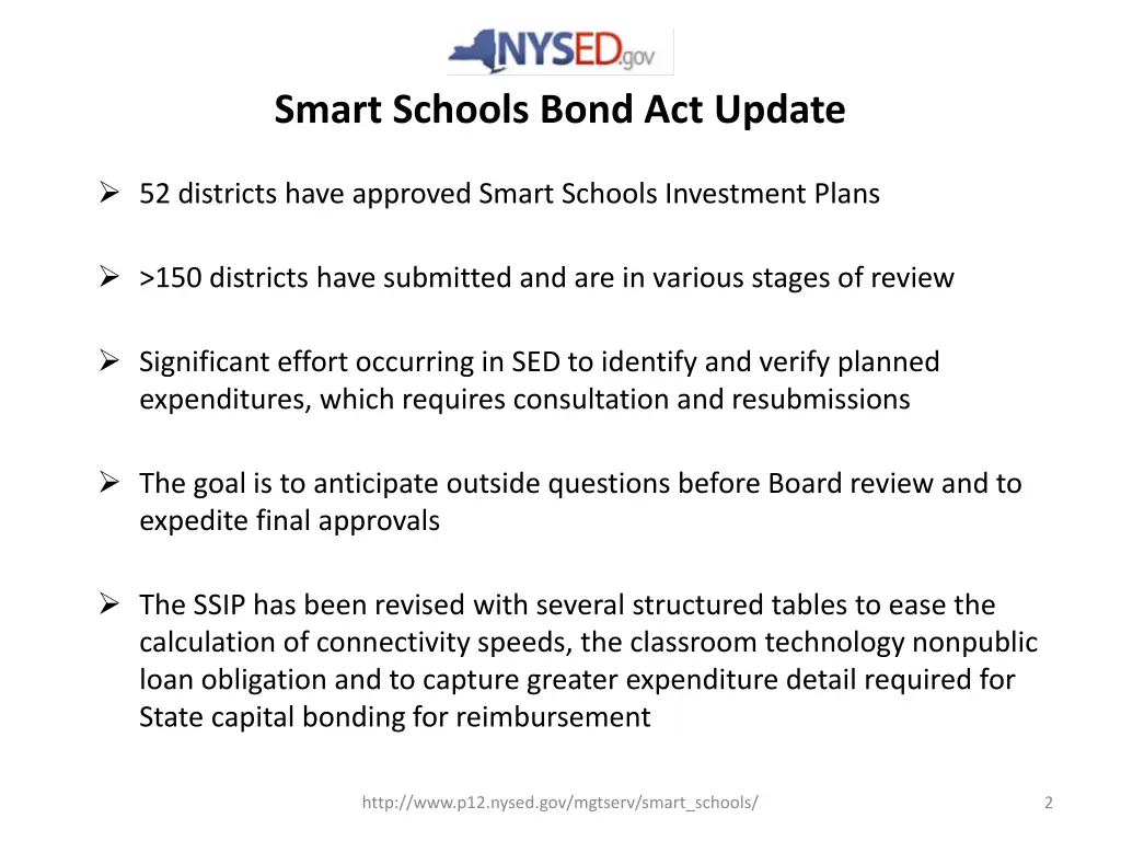 smart schools bond act update 1