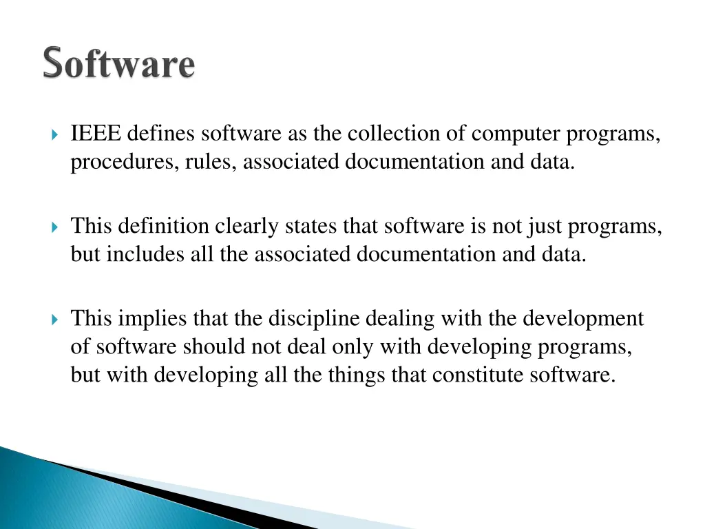 ieee defines software as the collection