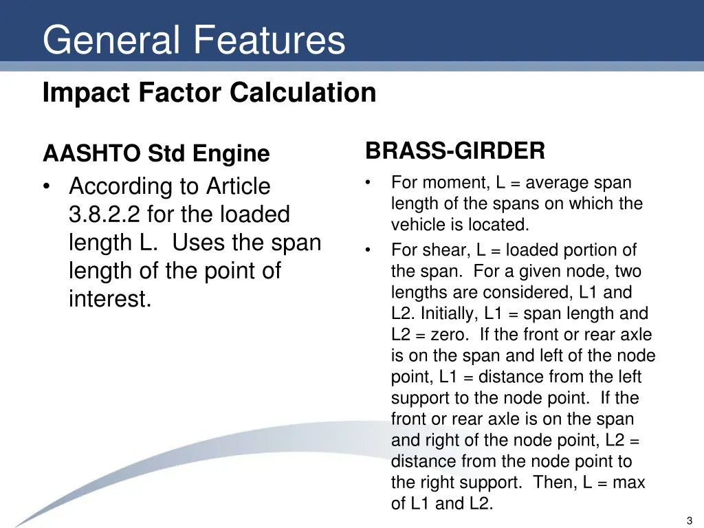 general features