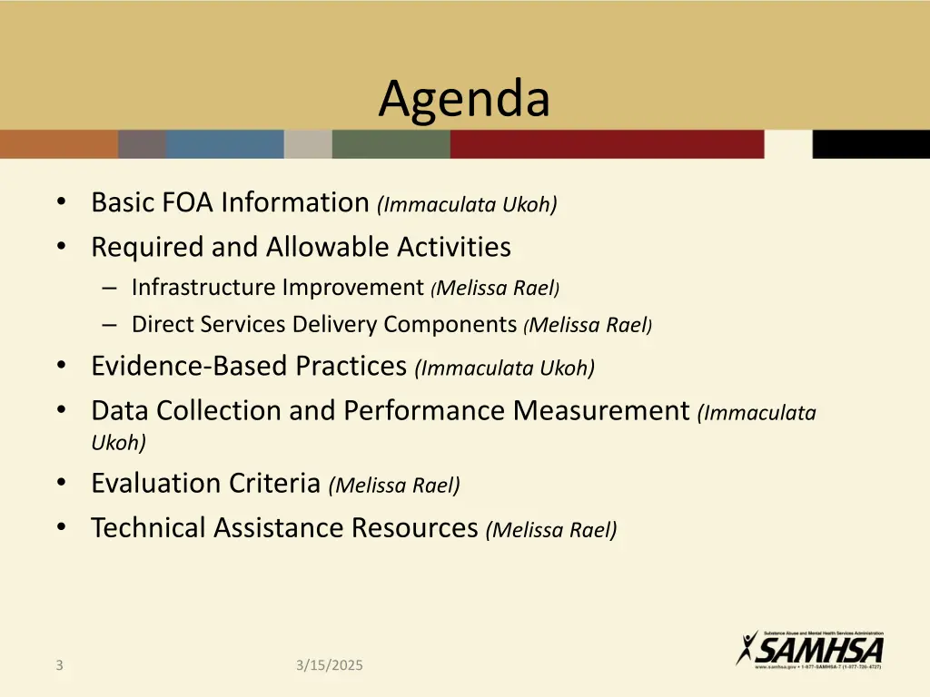 agenda