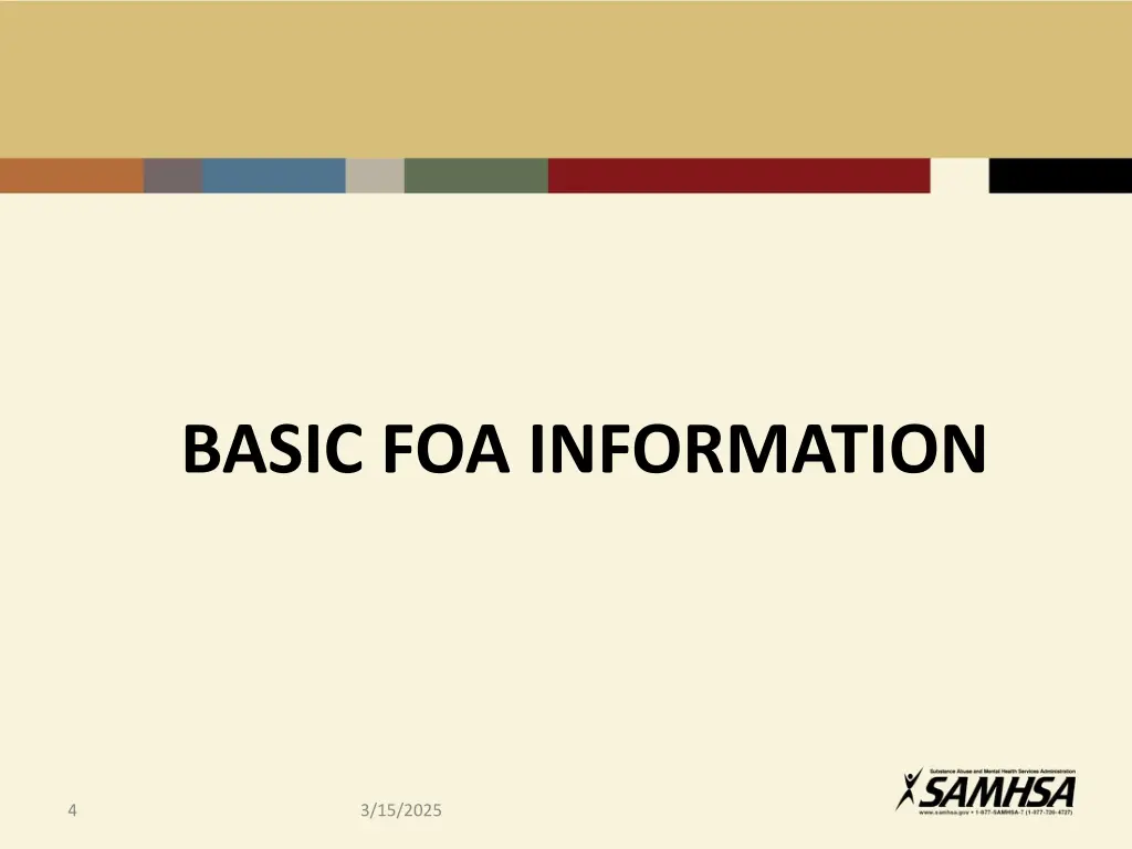 basic foa information