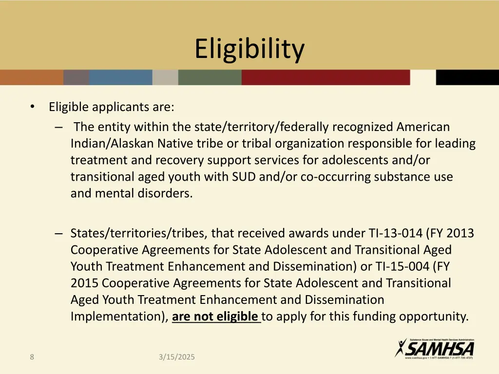 eligibility