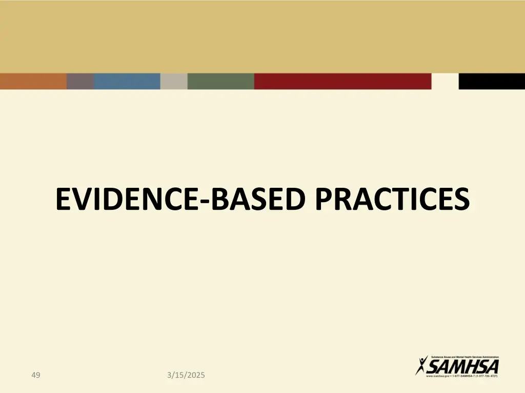 evidence based practices