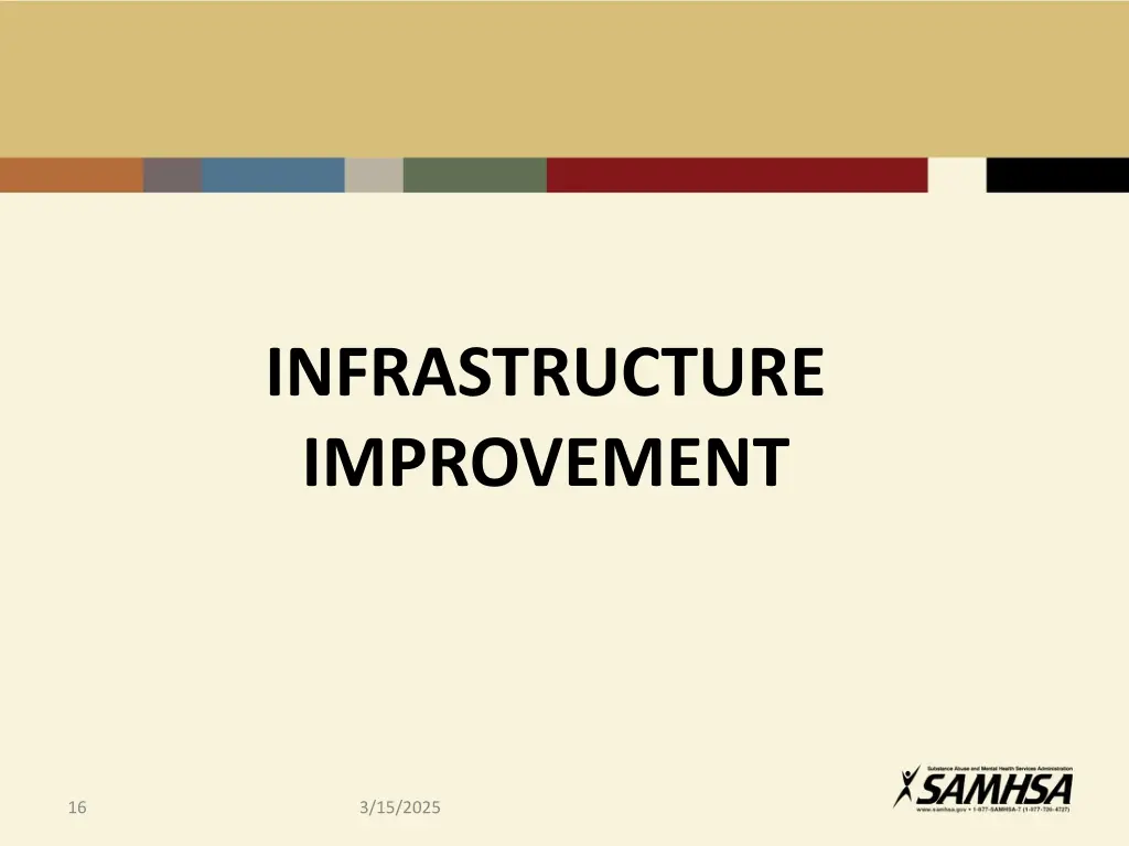 infrastructure improvement