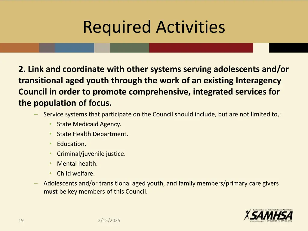 required activities 2