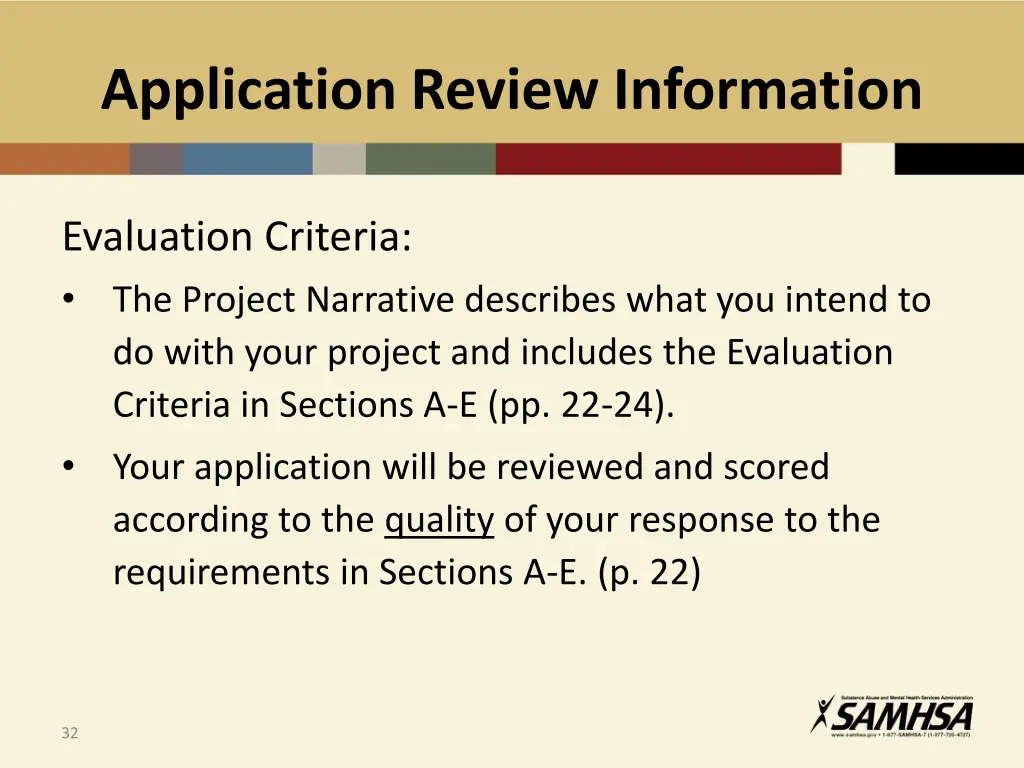 application review information