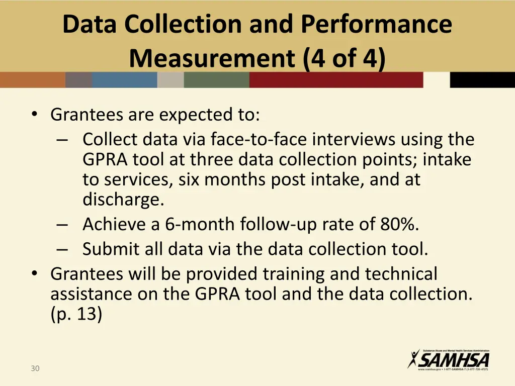 data collection and performance measurement 4 of 4