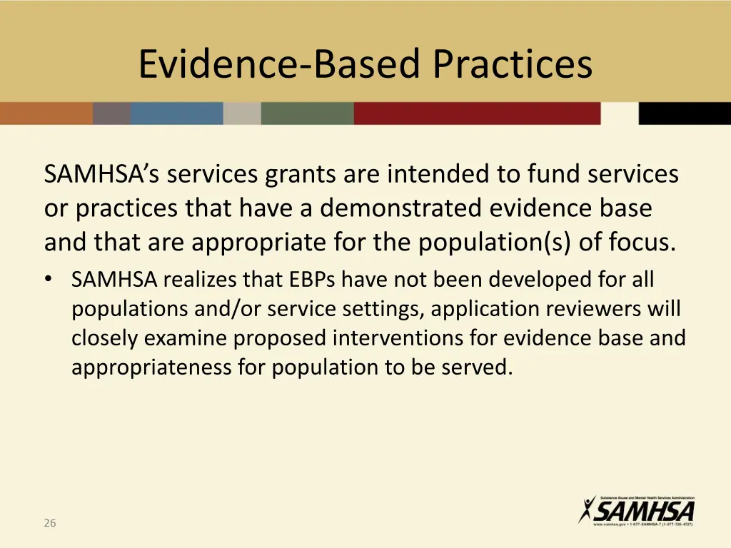 evidence based practices