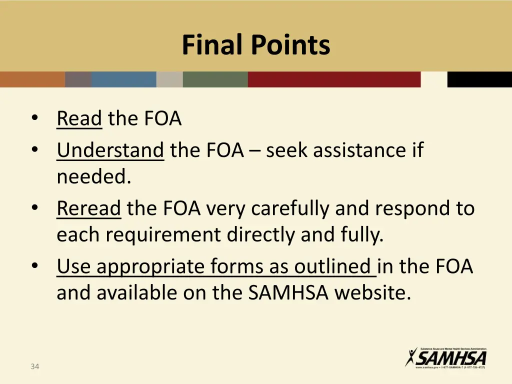 final points