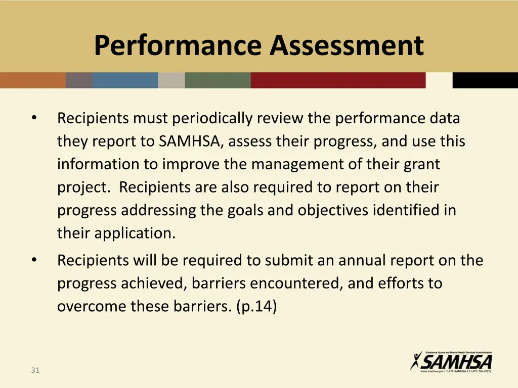 performance assessment