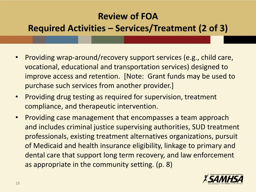 review of foa 1