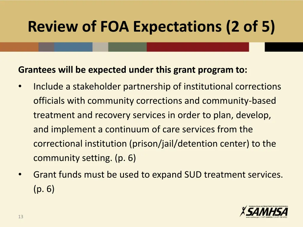 review of foa expectations 2 of 5