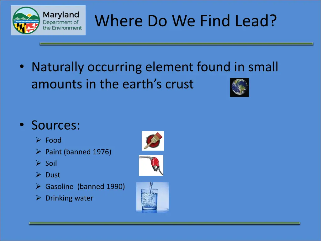 where do we find lead