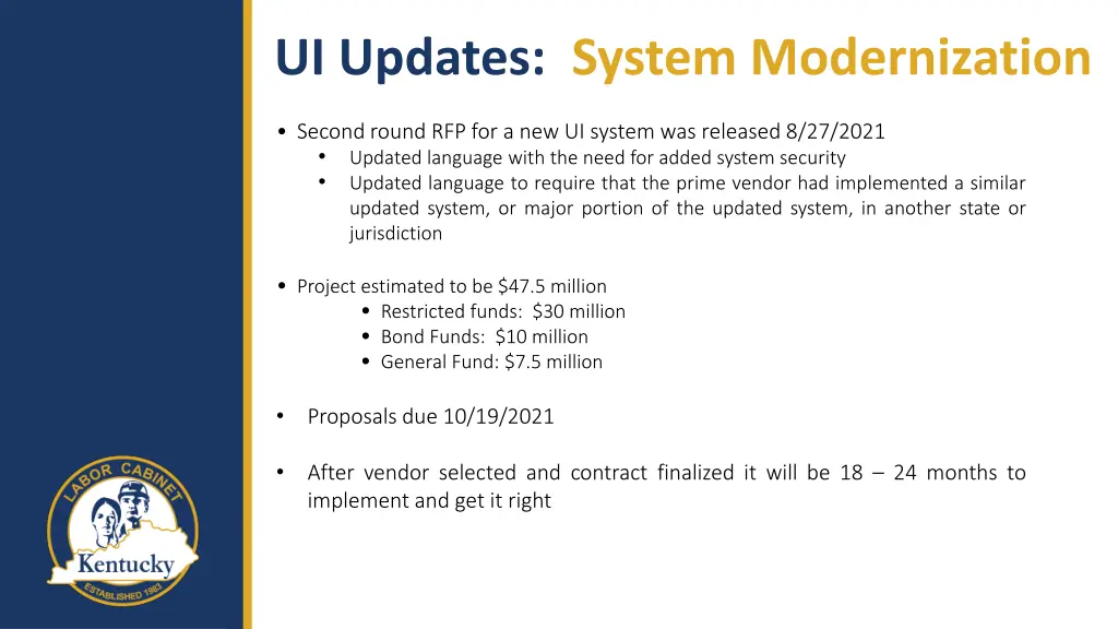 ui updates system modernization