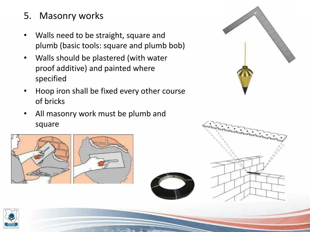 5 masonry works