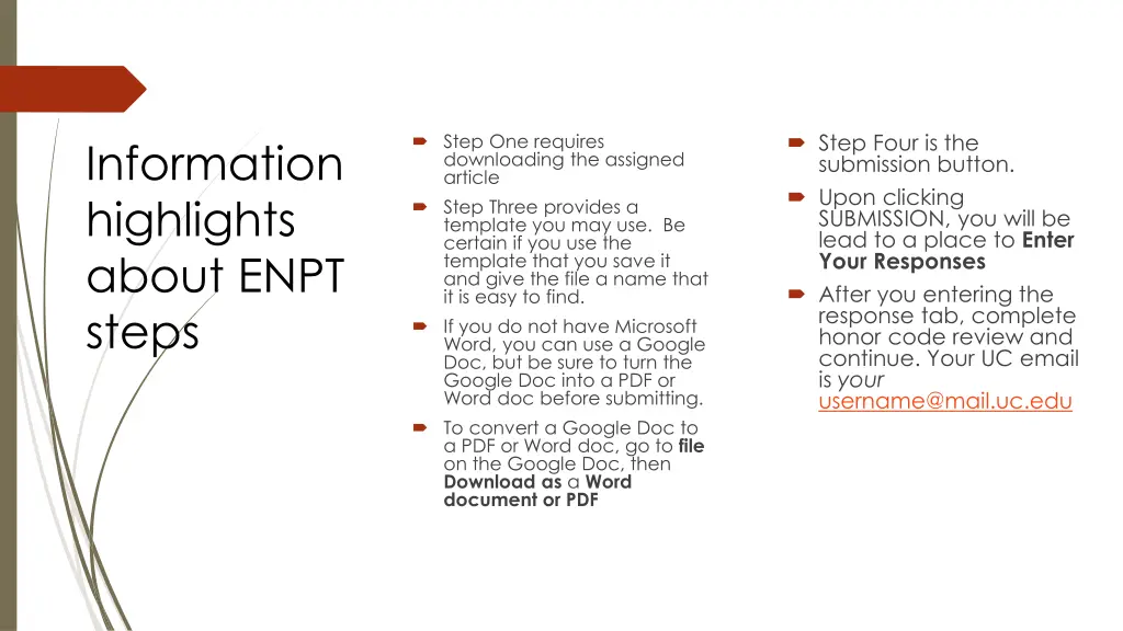 step four is the submission button upon clicking