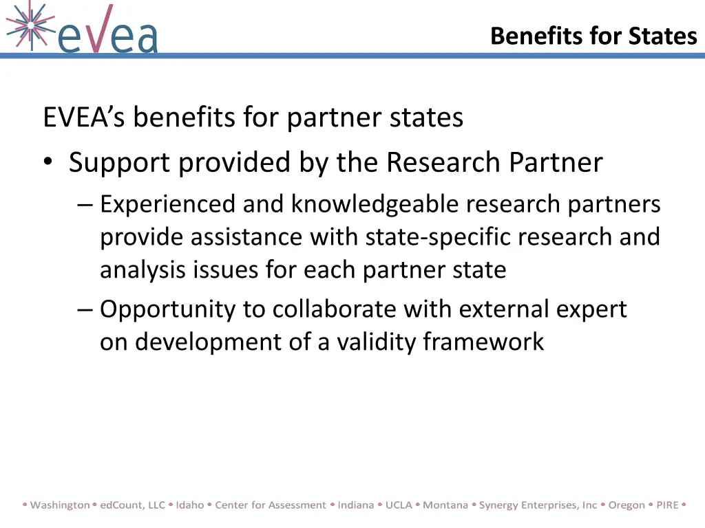 benefits for states 1