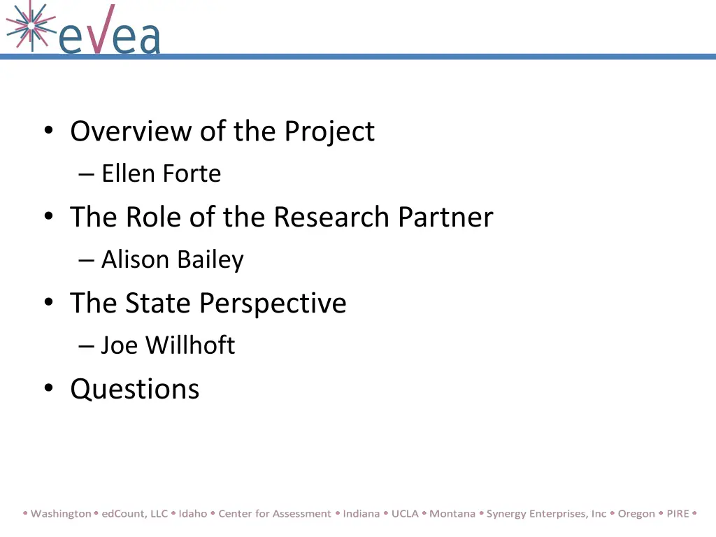 overview of the project ellen forte the role