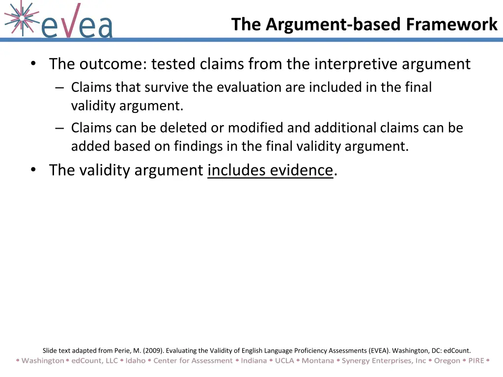 the argument based framework 2