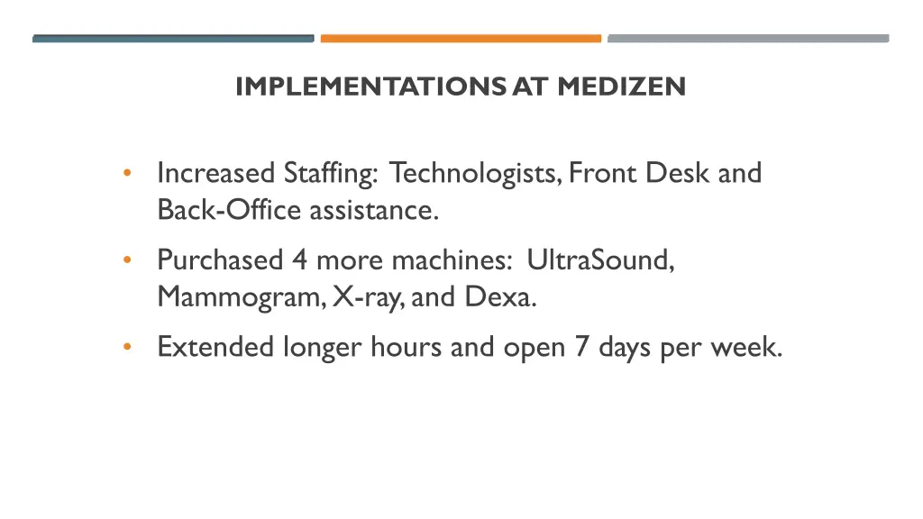implementations at medizen