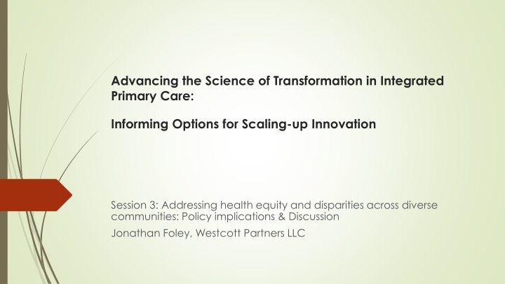 advancing the science of transformation