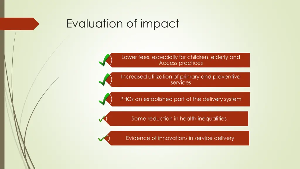 evaluation of impact