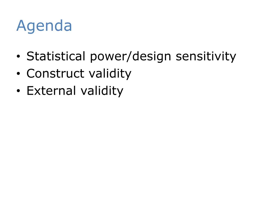 agenda