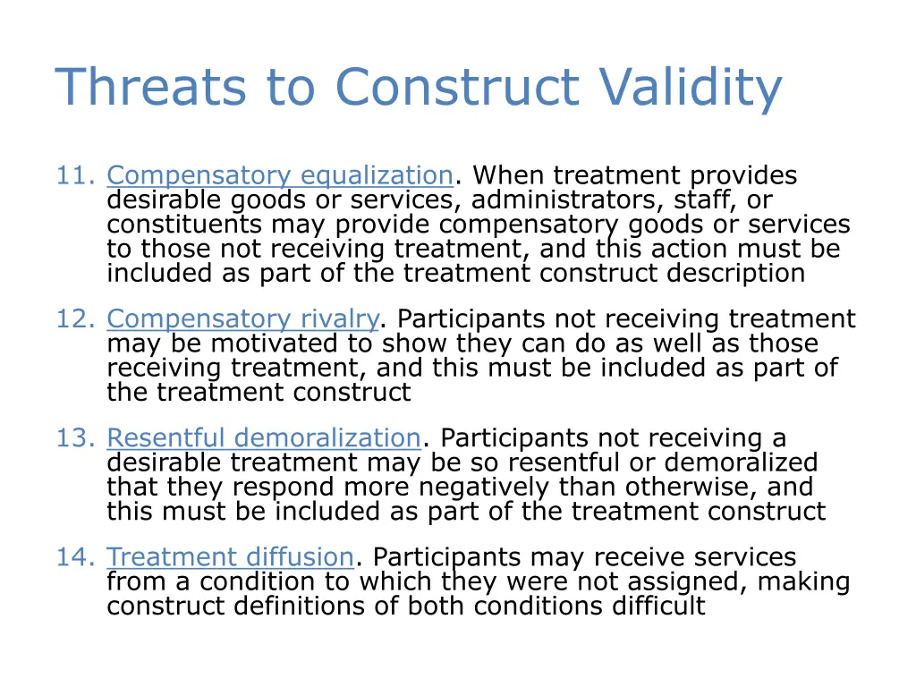 threats to construct validity 2