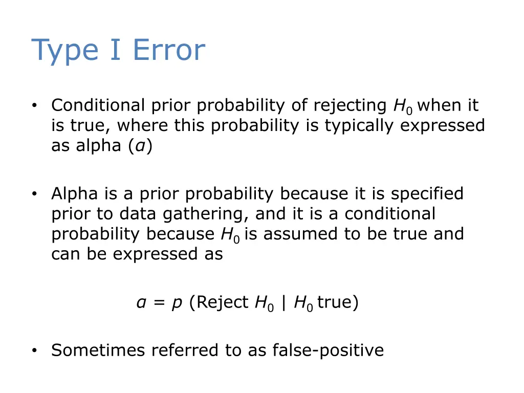 type i error