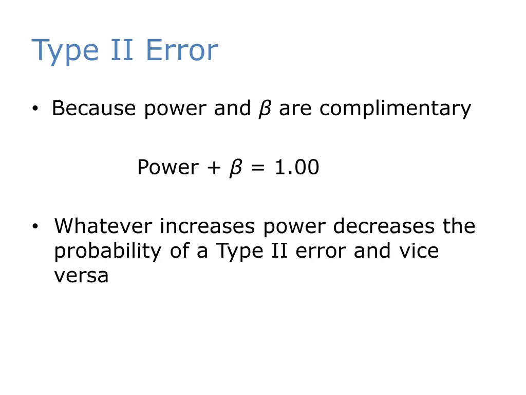 type ii error 1