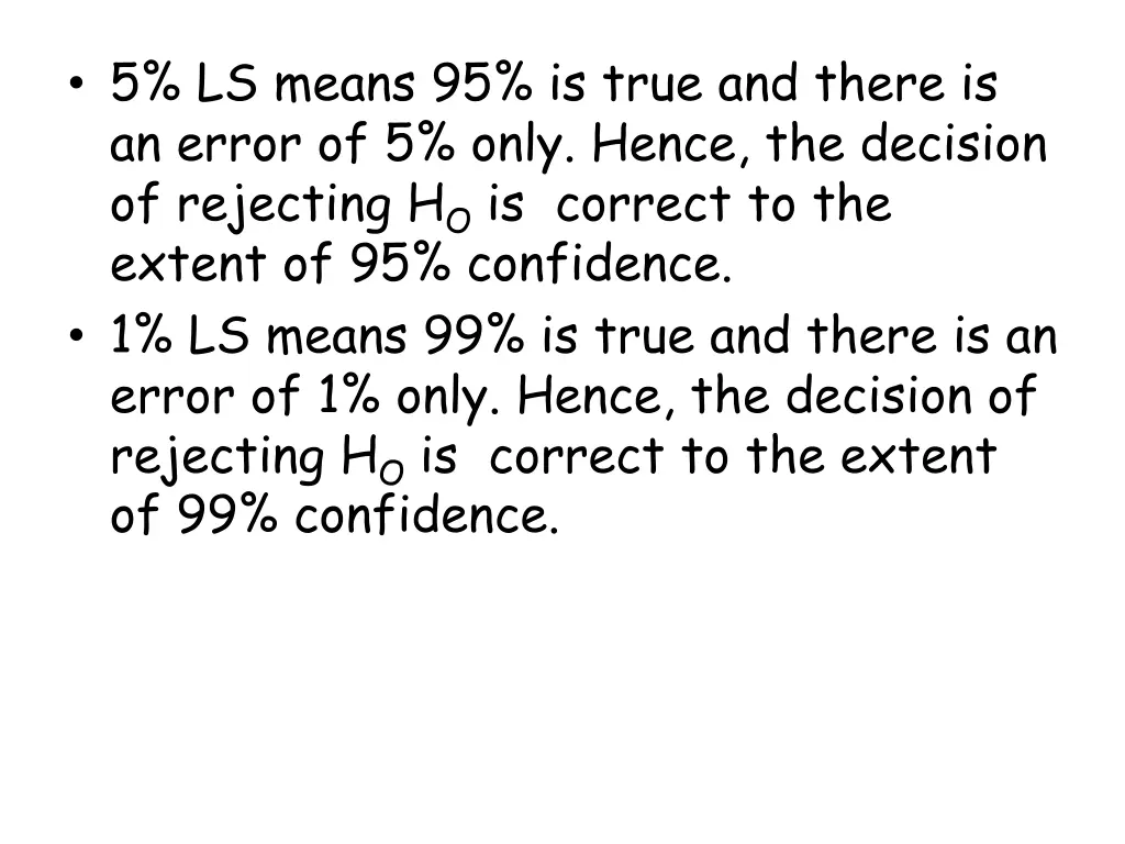 5 ls means 95 is true and there is an error